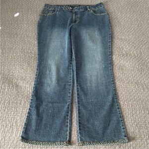 D Mode Classix Bootcut Jeans with Embellishments